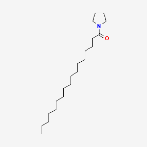 molecular formula C21H41NO B13947276 Pyrrolidine, 1-(1-oxoheptadecyl)- CAS No. 56630-54-7