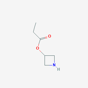 molecular formula C6H11NO2 B1394728 3-Azetidinyl propionate CAS No. 1220037-80-8