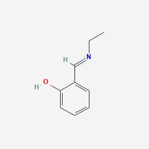 molecular formula C9H11NO B13947282 Phenol, 2-[(ethylimino)methyl]- CAS No. 5961-36-4