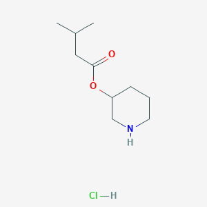 molecular formula C10H20ClNO2 B1394732 3-Piperidinyl 3-methylbutanoate hydrochloride CAS No. 1220037-93-3