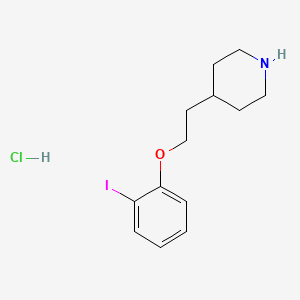 B1394736 4-[2-(2-Iodophenoxy)ethyl]piperidine hydrochloride CAS No. 1220016-40-9