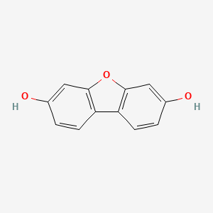 molecular formula C12H8O3 B13947371 Dibenzofuran-3,7-diol 