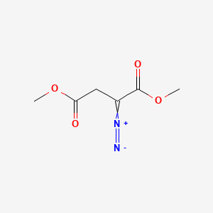 molecular formula C6H8N2O4 B13947377 Butanedioic acid, diazo-, dimethyl ester CAS No. 55514-36-8