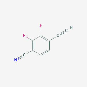 molecular formula C9H3F2N B13947397 4-Ethynyl-2,3-difluorobenzonitrile 