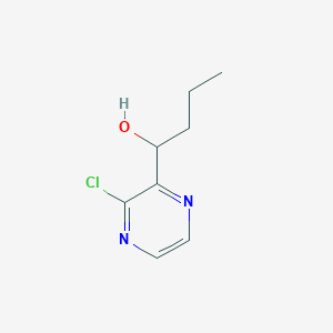 molecular formula C8H11ClN2O B13947405 1-(3-Chloropyrazin-2-yl)butan-1-ol CAS No. 440672-64-0