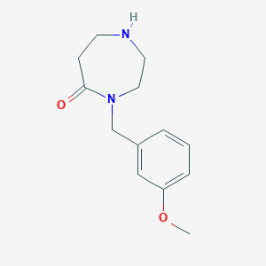molecular formula C13H18N2O2 B1394749 4-(3-Methoxybenzyl)-1,4-diazepan-5-one CAS No. 1220036-03-2