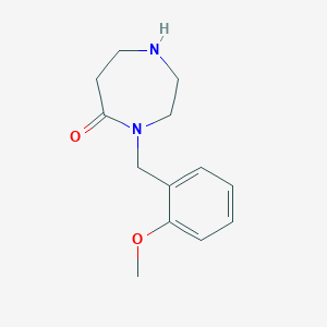molecular formula C13H18N2O2 B1394750 4-(2-甲氧基苄基)-1,4-二氮杂环-5-酮 CAS No. 1220030-54-5