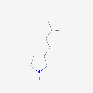 molecular formula C9H19N B1394753 3-Isopentylpyrrolidine CAS No. 1087763-41-4