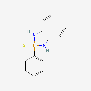 molecular formula C12H17N2PS B13947539 N,N'-Diallyl-P-phenylphosphonothioic diamide CAS No. 20491-21-8