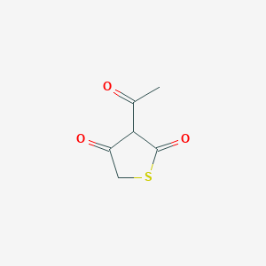 molecular formula C6H6O3S B13947562 3-Acetylthiolane-2,4-dione CAS No. 60700-15-4