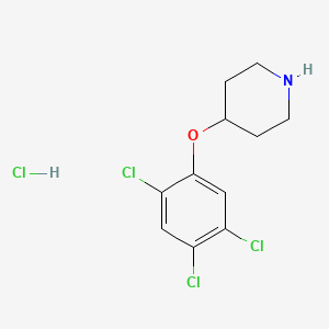 molecular formula C11H13Cl4NO B1394761 4-(2,4,5-Trichlorophenoxy)piperidine hydrochloride CAS No. 1219981-42-6