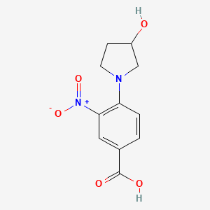 4-(3-Hydroxy-1-pyrrolidinyl)-3-nitrobenzoic acid