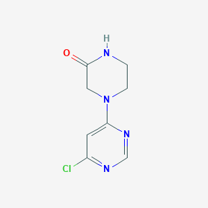 molecular formula C8H9ClN4O B1394765 4-(6-Chloropyrimidin-4-yl)piperazin-2-one CAS No. 1220020-10-9