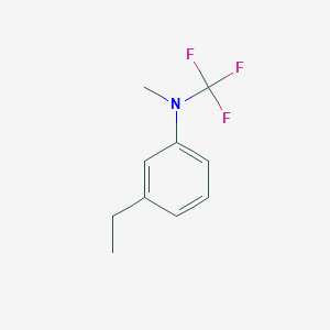 molecular formula C10H12F3N B13947653 3-ethyl-N-methyl-N-(trifluoromethyl)aniline 