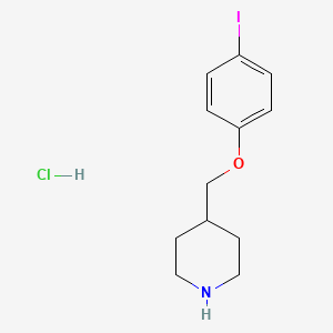 molecular formula C12H17ClINO B1394768 4-[(4-Iodophenoxy)methyl]piperidine hydrochloride CAS No. 1219961-18-8