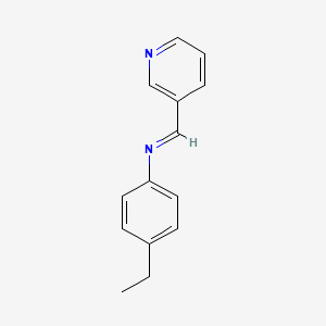 molecular formula C14H14N2 B13947709 N-(4-ethylphenyl)-1-pyridin-3-ylmethanimine CAS No. 391608-80-3