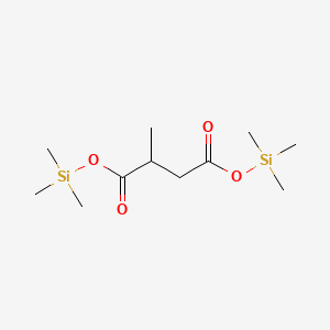 molecular formula C11H24O4Si2 B13947728 Butanedioic acid, methyl-, bis(trimethylsilyl) ester CAS No. 55557-26-1