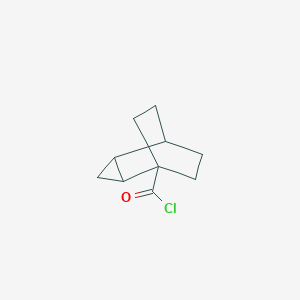 molecular formula C10H13ClO B13947742 Tricyclo[3.2.2.0~2,4~]nonane-1-carbonyl chloride CAS No. 67064-15-7