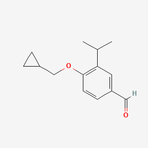4-(Cyclopropylmethoxy)-3-isopropylbenzaldehyde