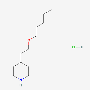 4-[2-(Pentyloxy)ethyl]piperidine hydrochloride