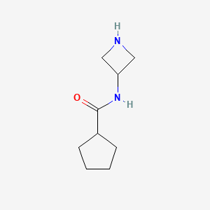 molecular formula C9H16N2O B1394784 N-(azetidin-3-yl)cyclopentanecarboxamide CAS No. 1220027-39-3