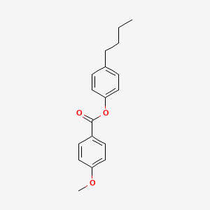 molecular formula C18H20O3 B13947862 Benzoic acid, 4-methoxy-, 4-butylphenyl ester CAS No. 35840-23-4