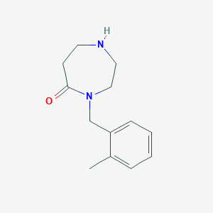 molecular formula C13H18N2O B1394788 4-(2-Methylbenzyl)-1,4-diazepan-5-one CAS No. 1220036-06-5