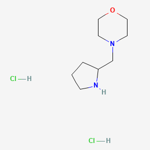 molecular formula C9H20Cl2N2O B1394790 4-(2-Pyrrolidinylmethyl)morpholine dihydrochloride CAS No. 1220035-93-7