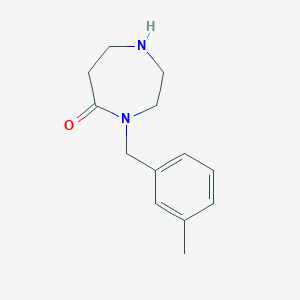 molecular formula C13H18N2O B1394791 4-(3-Methylbenzyl)-1,4-diazepan-5-one CAS No. 1219960-44-7