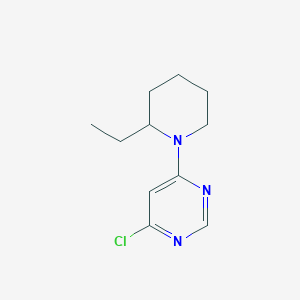 molecular formula C11H16ClN3 B1394795 4-氯-6-(2-乙基-1-哌啶基)嘧啶 CAS No. 1219967-57-3