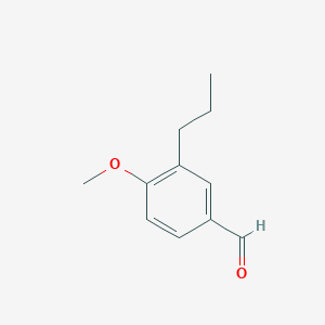 molecular formula C11H14O2 B1394796 4-Methoxy-3-propylbenzaldehyde CAS No. 104175-21-5
