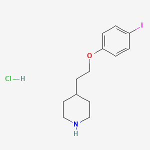 molecular formula C13H19ClINO B1394801 4-[2-(4-Iodophenoxy)ethyl]piperidine hydrochloride CAS No. 1112052-95-5