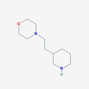 molecular formula C11H22N2O B1394802 4-[2-(3-Piperidinyl)ethyl]morpholine CAS No. 1219979-45-9