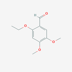 molecular formula C11H14O4 B13948024 2-Ethoxy-4,5-dimethoxybenzaldehyde CAS No. 250638-02-9
