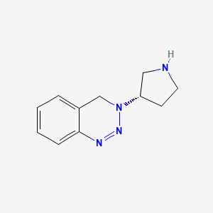 molecular formula C11H14N4 B13948040 (S)-3-(pyrrolidin-3-yl)-3,4-dihydrobenzo[d][1,2,3]triazine 