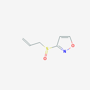 molecular formula C6H7NO2S B13948047 3-(Allylsulfinyl)isoxazole 