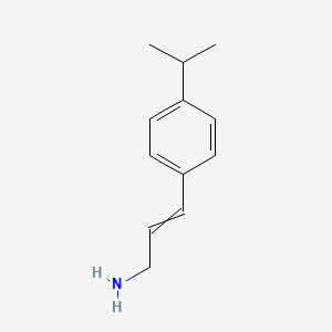 molecular formula C12H17N B13948072 (E)-3-(4-Isopropylphenyl)prop-2-en-1-amine 