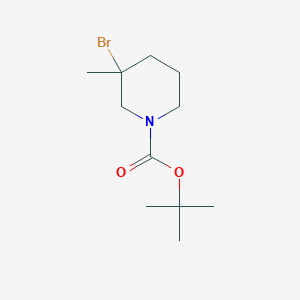 molecular formula C11H20BrNO2 B13948079 tert-Butyl 3-bromo-3-methylpiperidine-1-carboxylate 