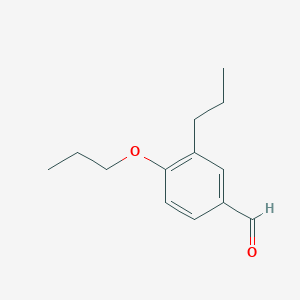 molecular formula C13H18O2 B1394809 4-Propoxy-3-propylbenzaldehyde CAS No. 883533-36-6
