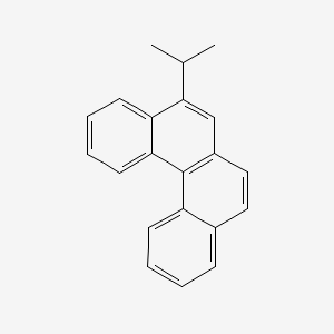 molecular formula C21H18 B13948095 BENZO(c)PHENANTHRENE, 5-ISOPROPYL- CAS No. 63020-53-1