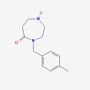 molecular formula C13H18N2O B1394811 4-(4-甲基苄基)-1,4-二氮杂环戊-5-酮 CAS No. 1220038-69-6