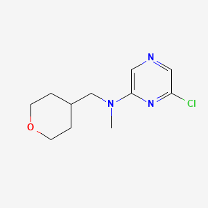 molecular formula C11H16ClN3O B1394816 6-Chloro-N-methyl-N-(tetrahydro-2H-pyran-4-ylmethyl)-2-pyrazinamine CAS No. 1219981-20-0