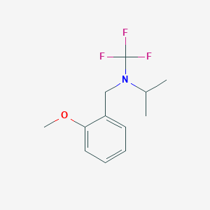 molecular formula C12H16F3NO B13948191 N-(2-methoxybenzyl)-N-(trifluoromethyl)propan-2-amine 