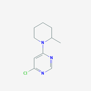 molecular formula C10H14ClN3 B1394826 4-Chloro-6-(2-methyl-1-piperidinyl)pyrimidine CAS No. 1219961-07-5