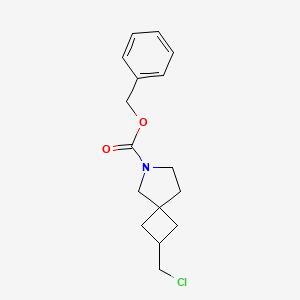 molecular formula C16H20ClNO2 B13948286 Benzyl 2-(chloromethyl)-6-azaspiro[3.4]octane-6-carboxylate 