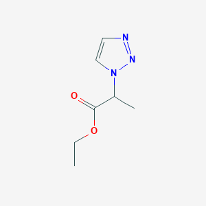 molecular formula C7H11N3O2 B13948303 ethyl (1H-1,2,3-triazol-1-yl)propanoate 