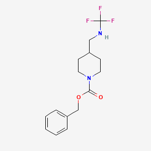 molecular formula C15H19F3N2O2 B13948314 Benzyl 4-(((trifluoromethyl)amino)methyl)piperidine-1-carboxylate 