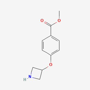 molecular formula C11H13NO3 B1394832 Methyl 4-(3-azetidinyloxy)benzoate CAS No. 1219948-82-9
