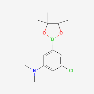 3-Chloro-N,N-dimethyl-5-(4,4,5,5-tetramethyl-1,3,2-dioxaborolan-2-YL)aniline