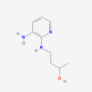 molecular formula C9H15N3O B1394834 4-[(3-Amino-2-pyridinyl)amino]-2-butanol CAS No. 1220034-54-7